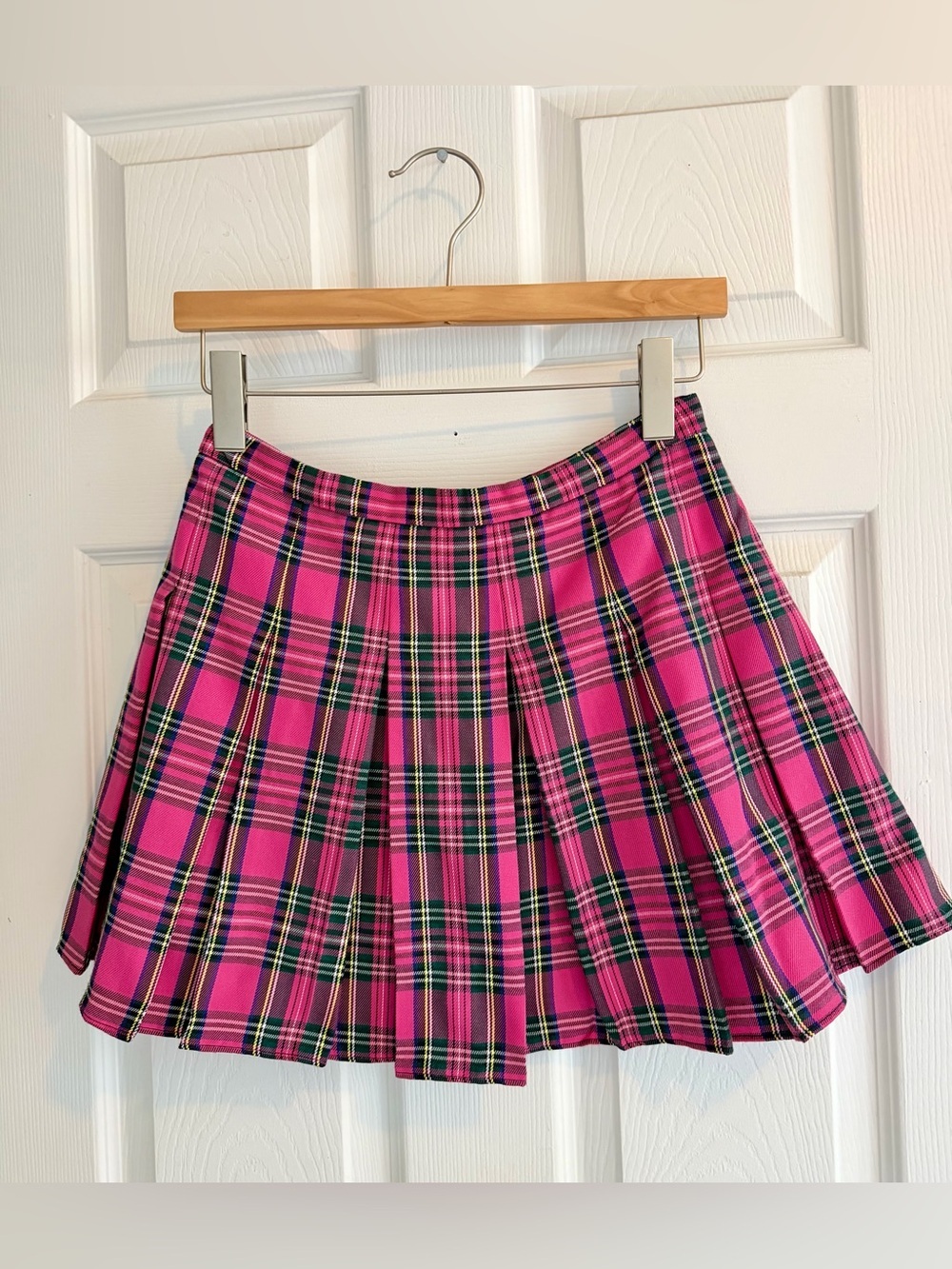 Amanda Uprichard Pink Plaid Dixon Skort - Picture 4 of 10